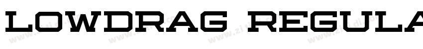Lowdrag Regular字体转换